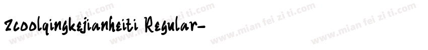 zcoolqingkejianheiti Regular字体转换